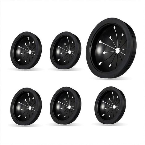 Lot de 6 protections anti-éclaboussures pour broyeur d'évier Whirlaway, avec bouchons de vidange multifonctions. (1/5)