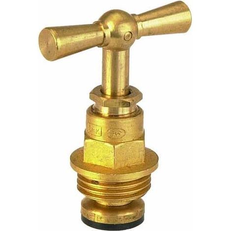 1 Tête De Robinet À Potence, Laiton Brut Diamètre 1/2, Pour Plomberie Bâtiment (1/2)