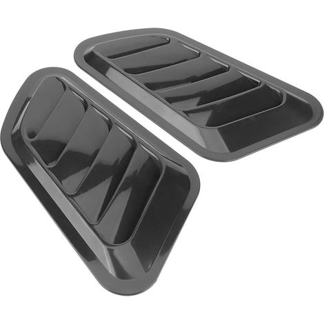 2 pièces voiture décorative prise d'air Turbo capot évent couverture voiture décoration accessoires noir (1/5)