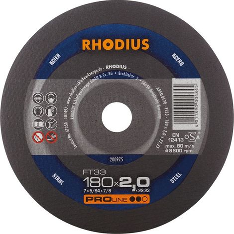 Disk Coppettazione Ft33 180 X 2,0 Millimetri Rodio (25)