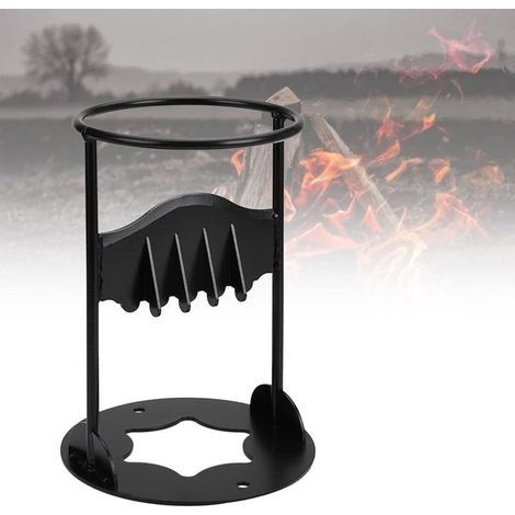 Outil de fendage de bûches en Fonte, Séparateur D'embrasement de Bois à Brûler for la Famille et Le Camping en Plein air (1/4)