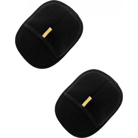 Filiyano-Lot de 2 gants de toilettage double face pour animaux de compagnie (chats et chiens), portables et efficaces pour enlever les poils d'animaux (1/5)
