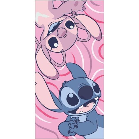 Serviette de plage - Stitch & Angel - 70x140 cm (1/3)