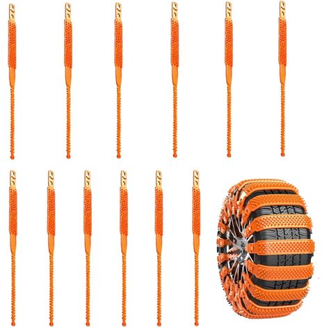 Auto Schneeketten Winter Reifen Gurte Verstellbare Rutschfeste Traktions Schneeketten für PKW SUV Truck bei Schnee Matsch Outdoor Reisen Sicheres Fahren Zubehör (1/5)