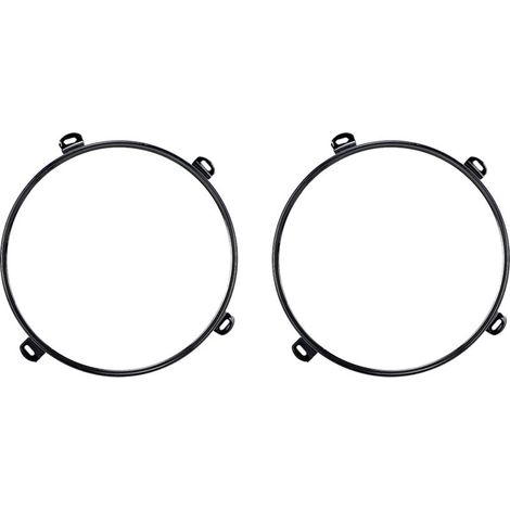 2 pièces 7 pouces support de montage de phare anneau support de lampe convient pour Jeep Wrangler TJ 07-18 (1/4)