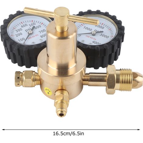 Régulateur d'azote avec pression de distribution 0-800 PSI, vendu exclusivement dans les entrepôts à l'étranger, USA CGA580. (1/5)
