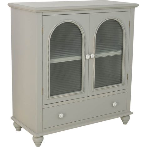 Recibidor de madera verde 80x38x88h cm (1/5)