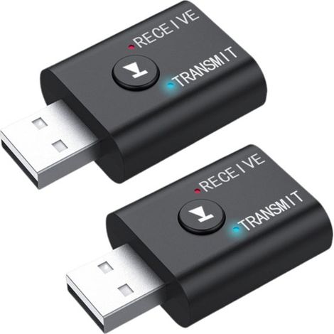 Émetteur et récepteur Bluetooth 5.0 2-en-1 Longziming – Adaptateur audio indépendant pour TV, PC, projecteur, mobile, tablette et système audio domestique (1/5)