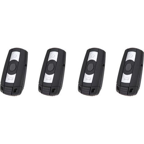 Adecuado para 4 carcasas de repuesto para mandos a distancia sin llave de 3 botones, compatibles con los modelos 1, 3, 5, 6, 7, E90, E93, E92, M3, M5, X3 y X5.