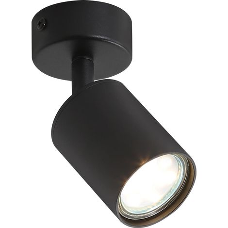 ZMH Plafonnier -Spot plafond - GU10 - L 135 mm - noir - Moderne - éclairage intérieur - Salon I Chambre I Cuisine I Salle à manger - sans ampoules