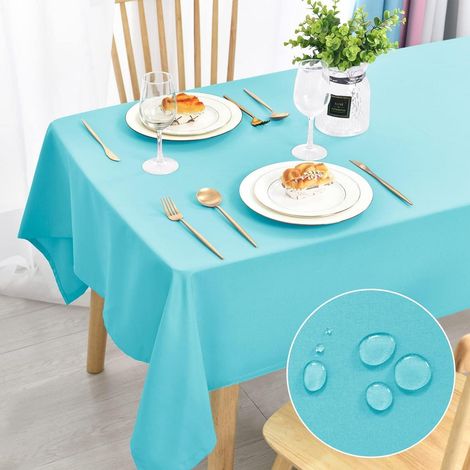 Nappe lavable 140x240cm, antitache, imperméable, rectangulaire