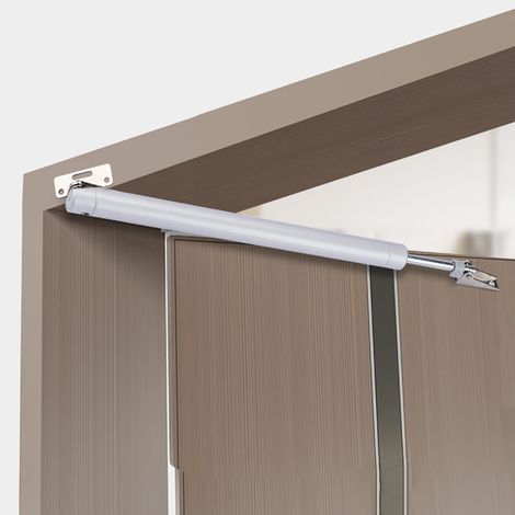 Ferme-porte coupe-feu pneumatique, ferme-porte cylindrique pour portes en bois, dispositif de rebond automatique pneumatique avec amortisseur de positionnement (1/5)