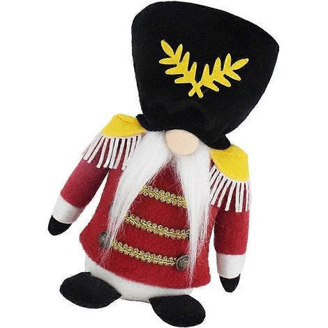 Adorables casse-noisettes soldats, gnomes en peluche, décorations de Noël, cadeau (1/4)