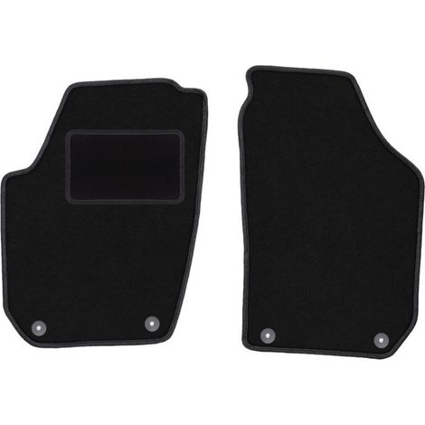 Tappetini anteriori neri per: Skoda Fabia II hatchback, station wagon (2007-2014)