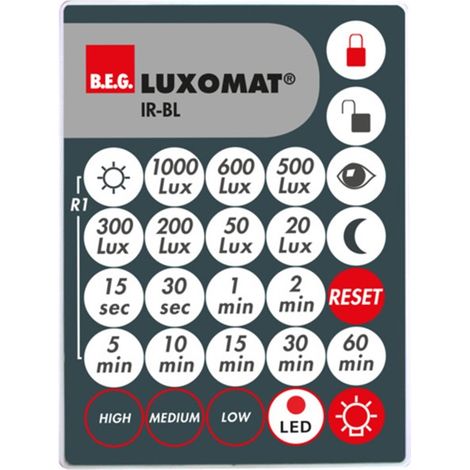 Mando a distancia IR-BL de Luxomat