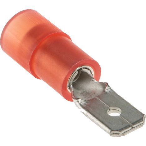 Cosse faston RS PRO, Isolé, Rouge (1/3)