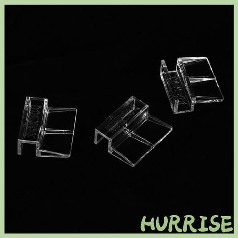 Garosa Support de couvercle en verre d'aquarium 20Pcs Glass Cover Acrylic Clip Holder animalerie aquarium 8 mm 10 mm / 0,4 pouces (1/4)