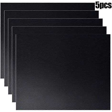 Lot de 5 tapis de cuisson pour barbecue extérieur, antiadhésifs, compatibles avec les grils à gaz et les barbecues à gaz. Film de cuisson inclus, 400 x 330 mm. Accessoires inclus.