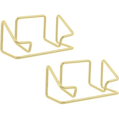 Lot de 2 porte-cartes de visite pour bureau, design minimaliste, support en fer robuste, organiseur de cartes de visite pour le bureau (1/5)