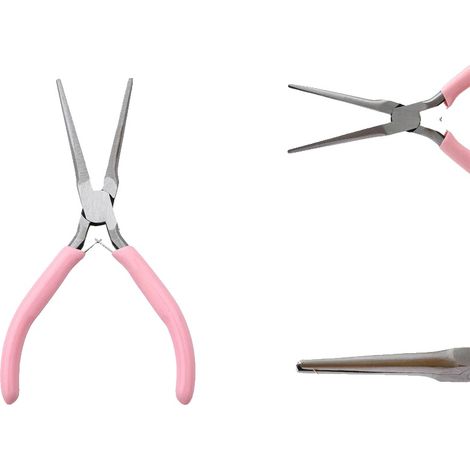 Pince à bijoux, alliage de zinc durable, poignée ergonomique antidérapante, Pince à bec effilé-1 (1/2)