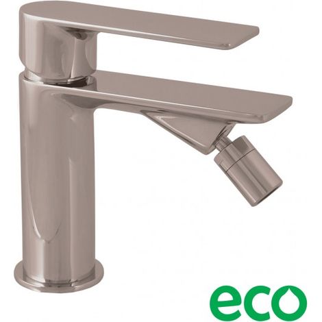 Mitigeur bidet à poser NIL en laiton métal gris poli sans siphon (1/2)