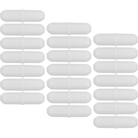 Barres D'agitation Magnétique pour Travaux de Recherche Scientifique en Laboratoire et Mélange Rapide Lot de 25 en Ptfe Blanc, Résistance Haute Température Réutilisable (1/5)