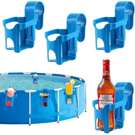 Ensemble de 4 porte-gobelets pour piscine, porte-gobelets pour piscine, porte-boissons pour piscine, accessoires de piscine (1/5)