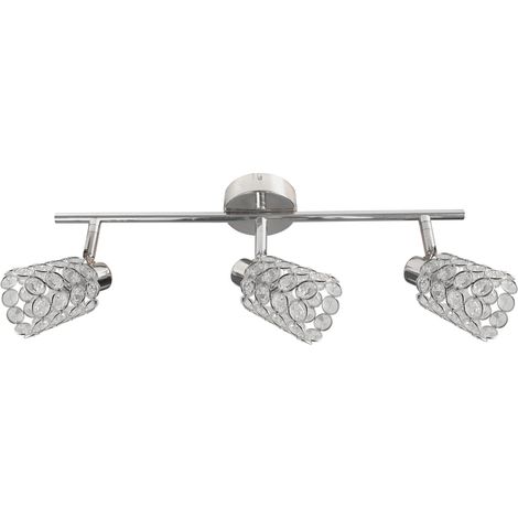 Plafoniera Candellux York 93-00101 3 luci cromo cristallo
