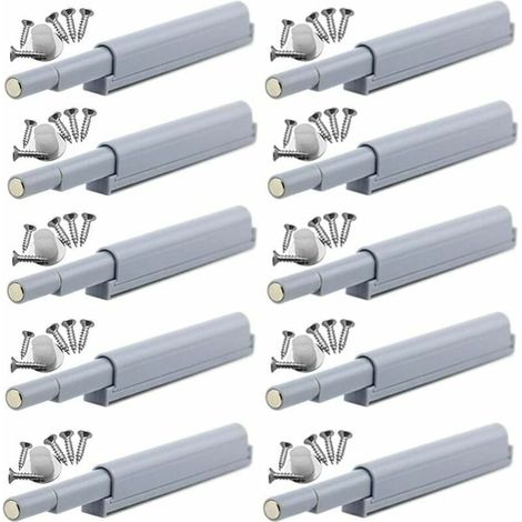 Magnetische Push-to-Open-Verschlüsse öffnen und schließen Türen mit einem einfachen Druck (10 Stück) - Crezuo