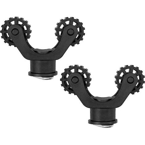 Lot de 2 supports universels pour pagaies de kayak, supports pour canoës et rames en plastique, installation facile sur rails de kayak, support pour cannes à pêche (1/5)