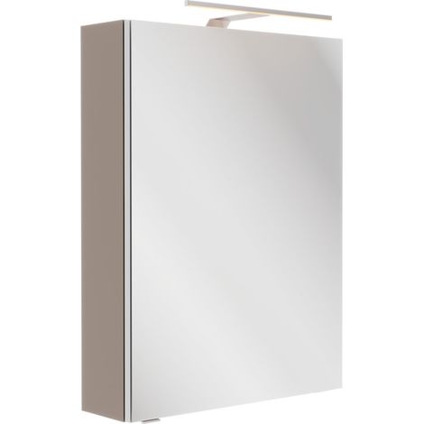 SBC Spiegelschrank 500 mm re Cubanit Grau 500x680x153 mm