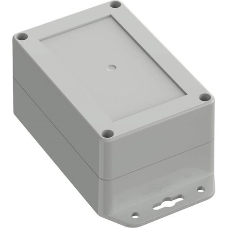 TRU COMPONENTS TC-10860616 Alloggiamento flangia Policarbonato Grigio luminescente 1 pz. (1/2)