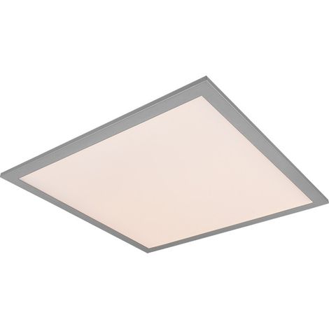 GAMMA PLAFONIERA LED 18W 2300lm, 2700 - 6500K QUADRATA BORDO NERO CON TELECOMANDO MULTIFUNZIONE 45X45CM DIMMERABILE (1/5)