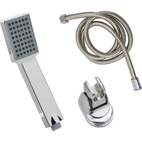 Doccetta a mano con flessibile soffione doccia doccetta accessori bagno 1,5 m cromo 020003794 (1/5)