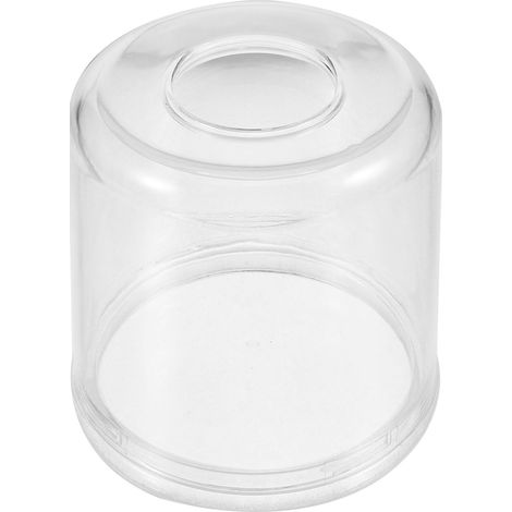 Caja redonda de acrílico transparente para pañuelos de papel: dispensador de papel para la encimera de la cocina, el hogar o la oficina.