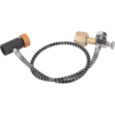 CO2-Tank-Nachfülladapter mit 61 cm Hochdruckschlauch zum Anschluss von Getränkedosen CGA320 - TR21 4 (1/5)