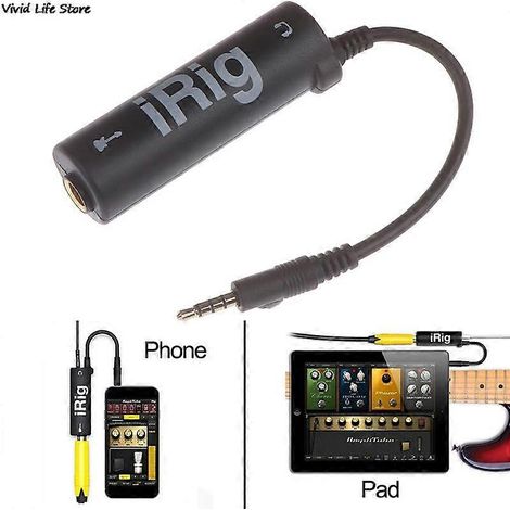 1 interface guitare I-rig Converter de remplacement pour téléphone/guitare, accordeur de guitare, convertisseur de ligne pour guitare I-rig (1/5)