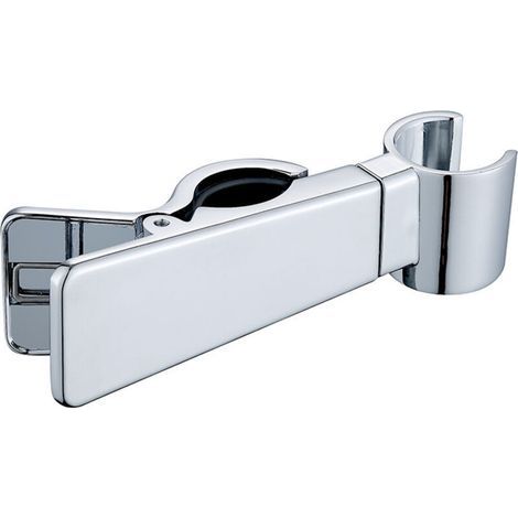 pair Support de pulvérisation manuelle de douche de type pince, siège fixe, manchon coulissant, peut clipser la tige de levage de la douche pour fixer l'insert central