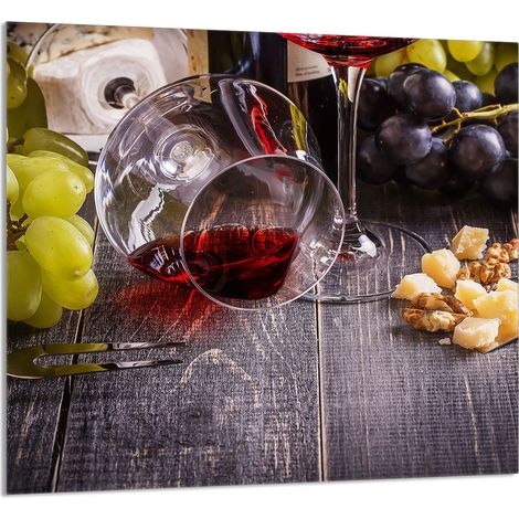 PANEL DE VIDRIO PARA COCINA 65x60 Vino (1/5)