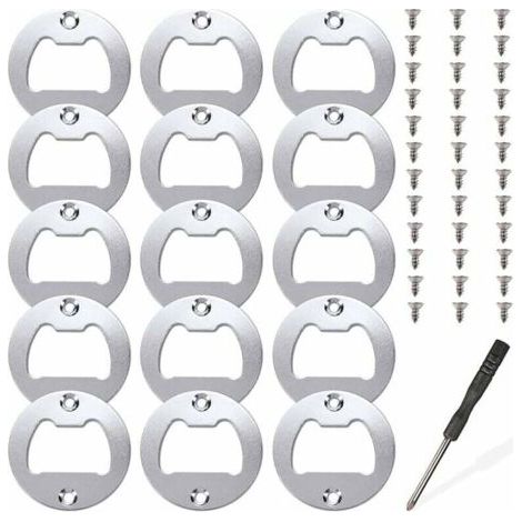 15 ensembles d'inserts de décapsuleur, kit de pièces d'insertion en métal pour ouvre-bouteille, moules de coulée en résine, ouvre-bière en résine, accessoires de bricolage (1/5)