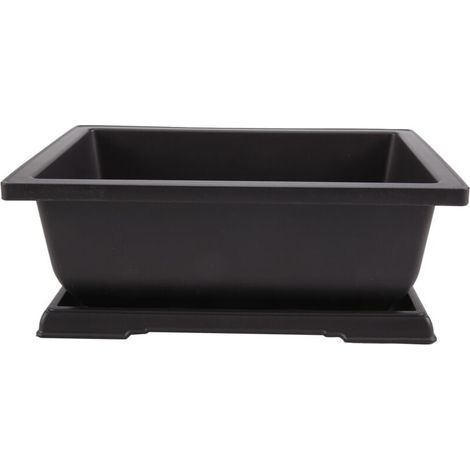 Grand Pot de Fleur Rectangle Bonsaï PéPinièRe JardinièRe Balcon Conteneur 29X21X10.5Cm