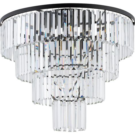 Plafonnier Nowodvorski Cristal noir 71 cm 12xE14 glam (1/3)