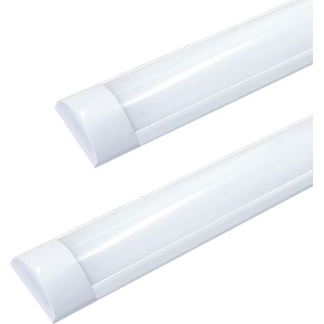 Plafoniera LED 150cm 60w 220v smd bordo a lato bianco P46-60WLuce Fredda 6400k (1/4)