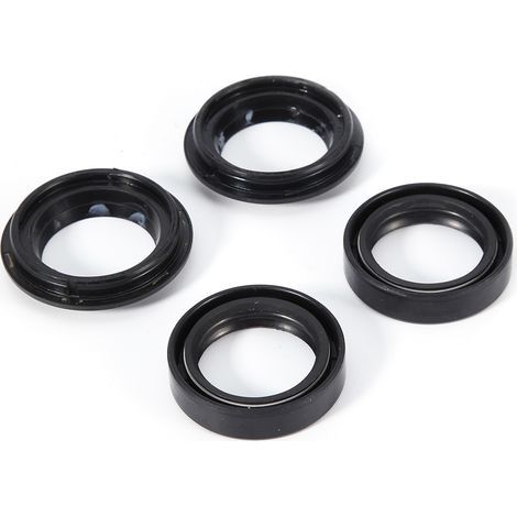 GARRYFIZH Joints d'amortisseur avant, jeu de joints de fourche haute précision noirs, 4 pièces, 33 x 46 x 10 mm, compatibles avec les motos CB400T HAWK 1980-1981