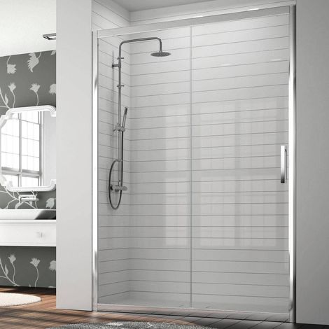 KASSANDRA SERIE 300 Mampara Ducha 2 Hojas Transparente - Medida: 126-132 CMS - ref: TR1021616S190126