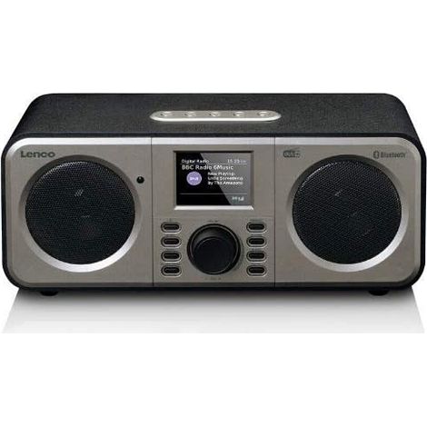 Radio fm estereo dab con bluetooth negra (1/5)