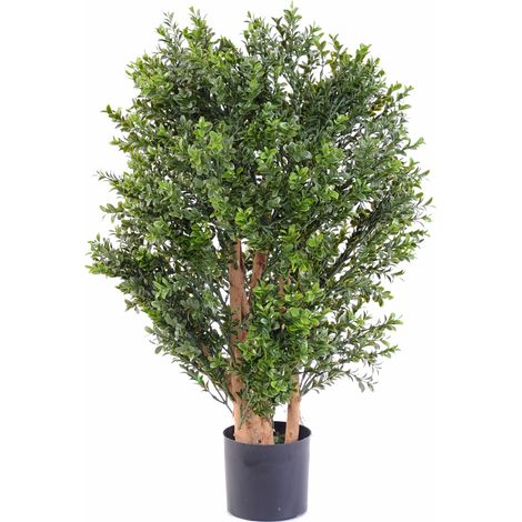 Plante artificielle haute gamme Spécial extérieur/Buis artificiel buisson, coloris vert - Dim : 70 x 50 cm
