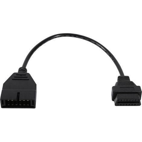 Jeffergarden Convertisseur de diagnostic OBD1 12 broches léger vers OBD2 16 broches, câble monobloc de haute qualité, pour véhicules GM fabriqués après 1996-DOU