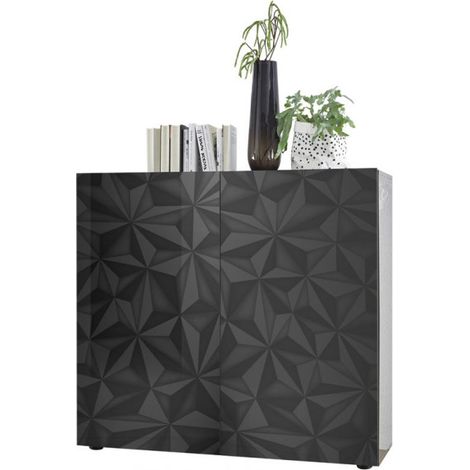 Buffet haut 2 portes design laqué Andreasse (1/5)