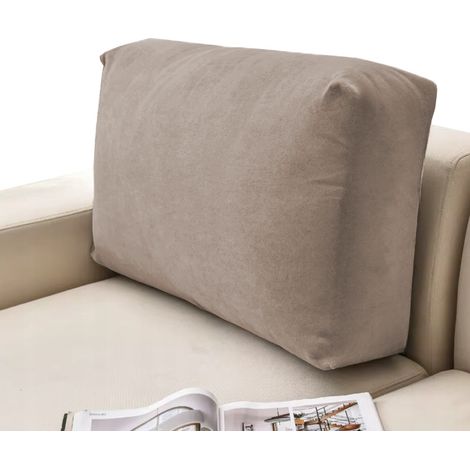 Bezug für Sofa-Rückenlehnenkissen 40-80 Beige Cappuccino Elastischer Samt [57W-CP]
